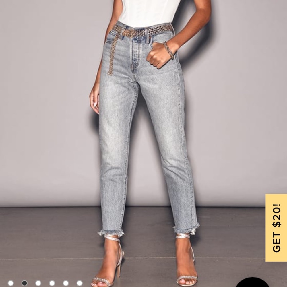 Wedgie fit high waisted jeans